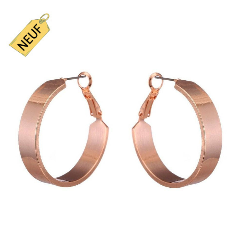 Léna rosa | Boucles d’oreilles anneaux